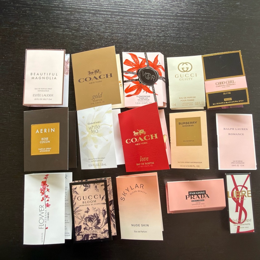 15x Perfume set burberryl ysl gucci coach estee kenzo prada libre aerin rolf
